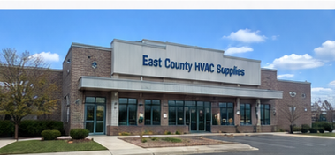 East County HVAC Supplies storefront illustration